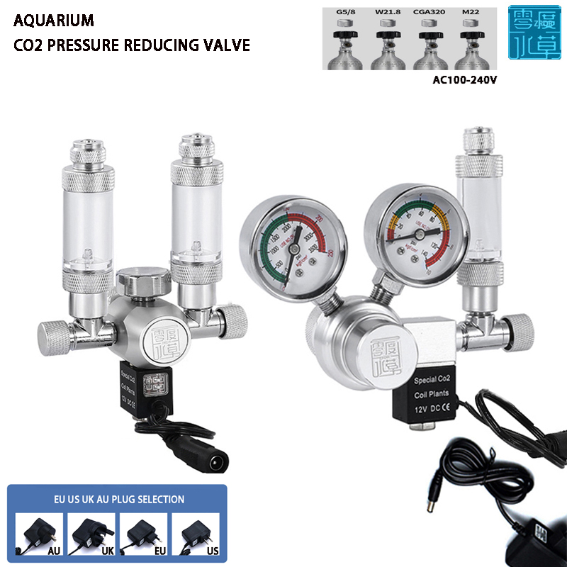 Planted Aquarium Co2 Kit - 수족관 CO2 조절기 솔레노이드 밸브 버블