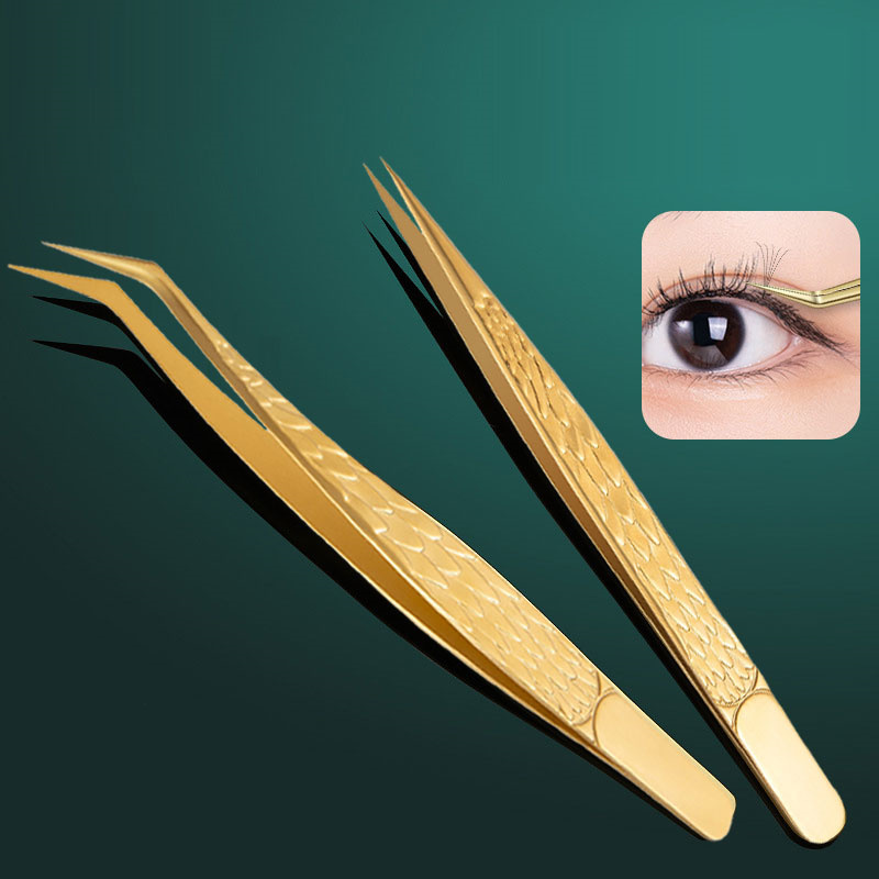Planted Clip Tweezers - 인조 속눈썹 트위저 익스텐션 스테인리스 스틸