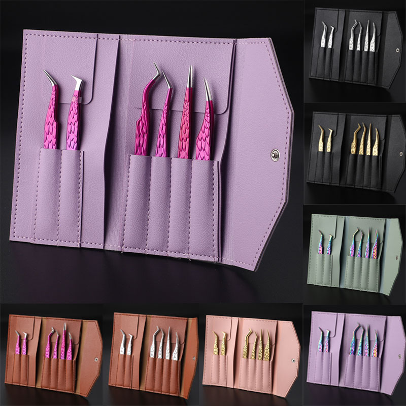 가짜 팬 속눈썹 확장을위한 6PCS 가짜 속눈썹 족집게 - Planted Clip Tweezers 리뷰 및 가격