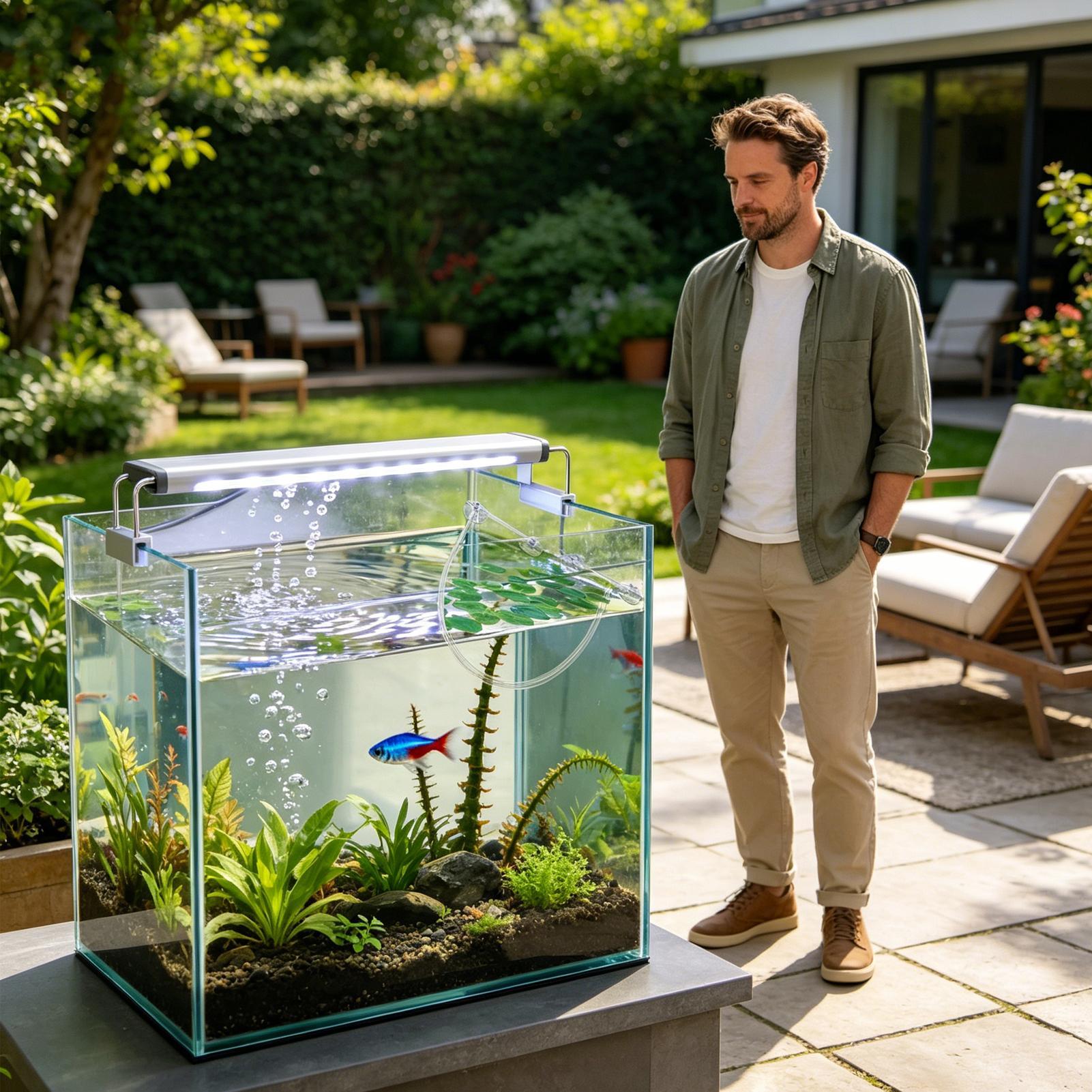 부유식 식물 차단 울타리 자동 높이 조절 가능 흡착 컵 - Planted Aquarium Tank Kit 리뷰 및 가격