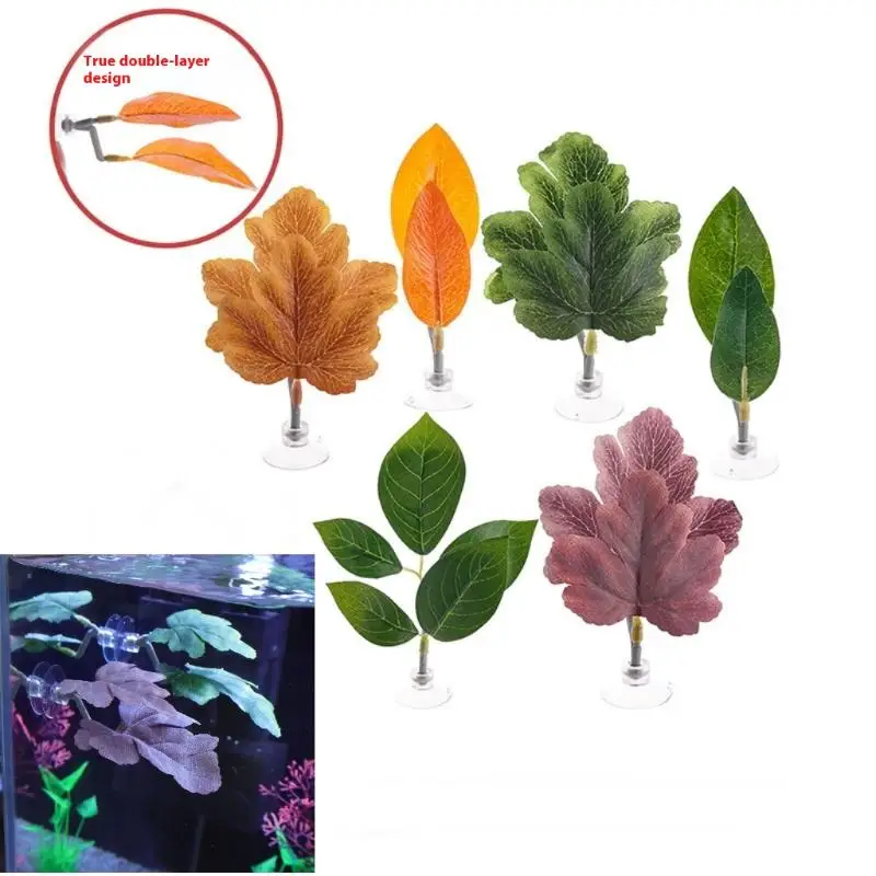 베타 물고기 잎 모양 해먹 수족관 장식 식물 침대 휴식 - Planted Aquarium For Betta 리뷰 및 가격