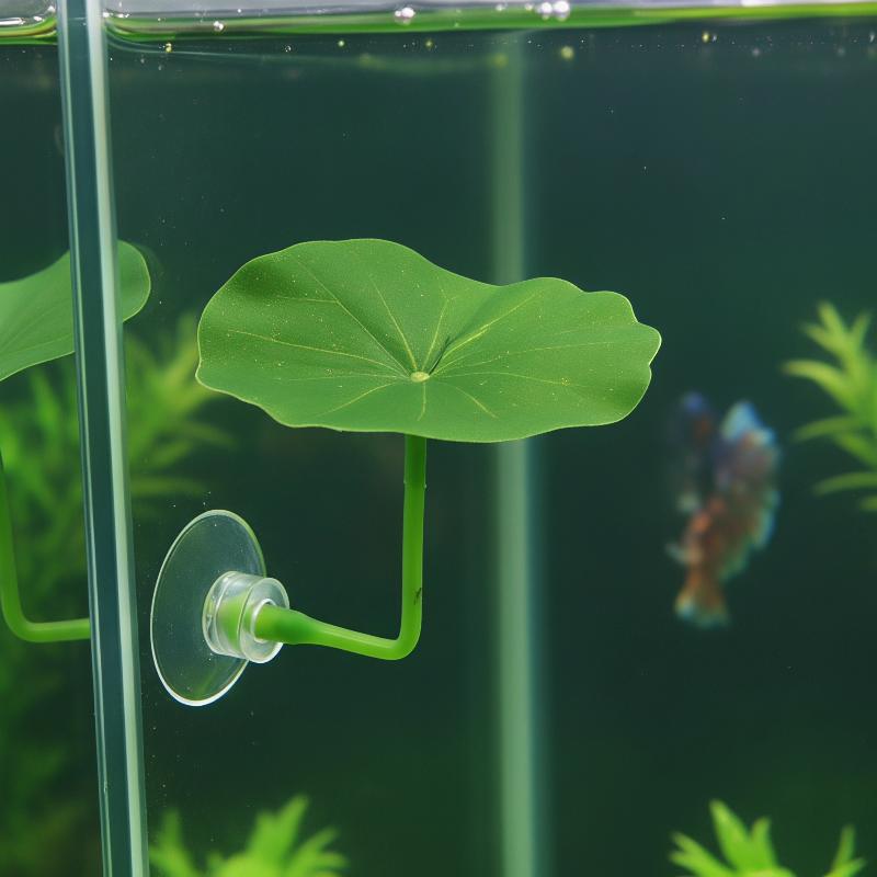 3/5/10개 플라스틱 베타 휴식 잎 모조 연꽃 잎 은 - Planted Aquarium For Betta 리뷰 및 가격