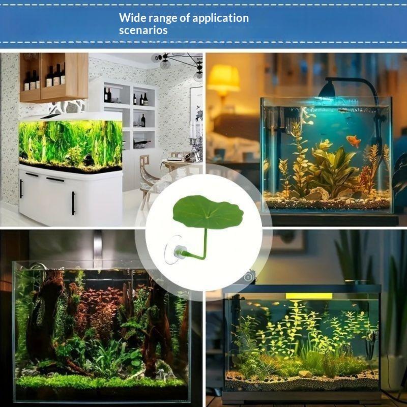 3/5/10개 플라스틱 베타 휴식 잎 모조 연꽃 잎 은 - Planted Aquarium For Betta 리뷰 및 가격