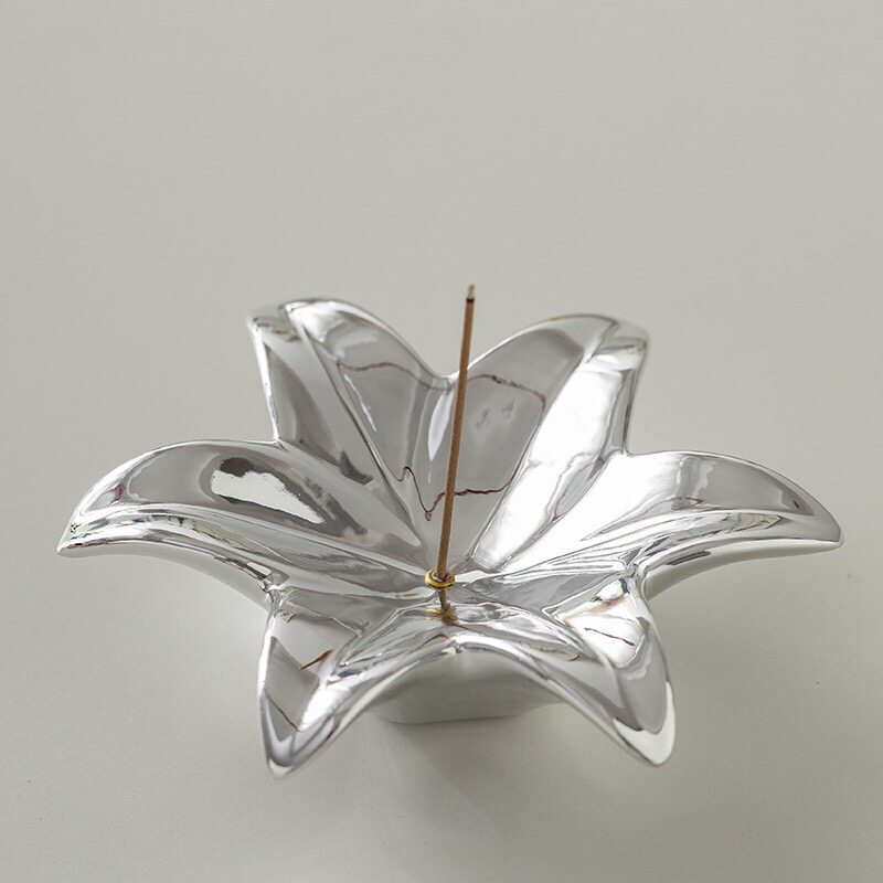 창의적인 세라믹 향로(백합 모양), 원통형 향꽂이, 아 - Diffuser Lily Glass 리뷰 및 가격